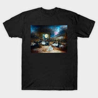 Dinner party on the moon T-Shirt